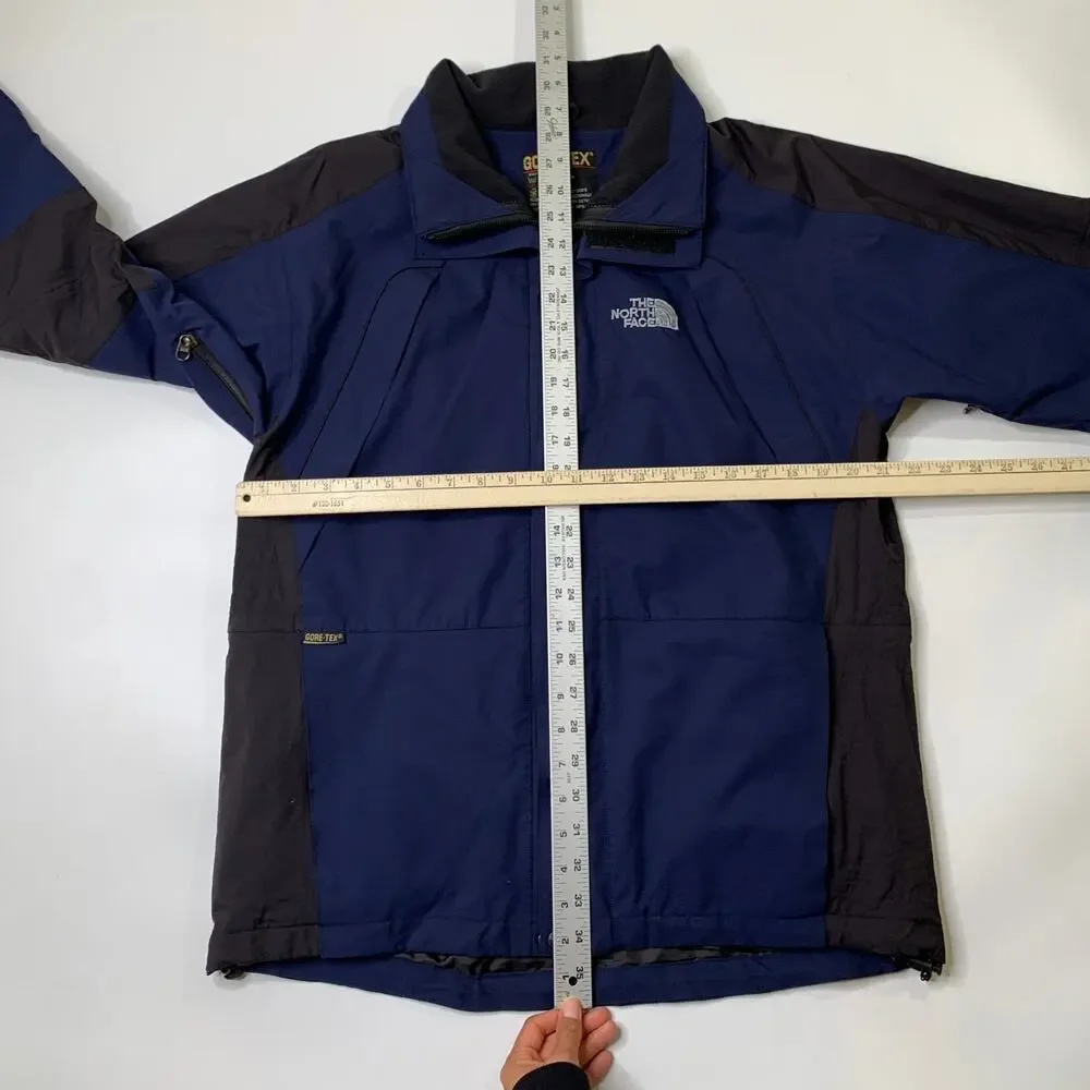 The North Face Jacket Men Medium Navy Black Summit Series GoreTex XCR Waterproof